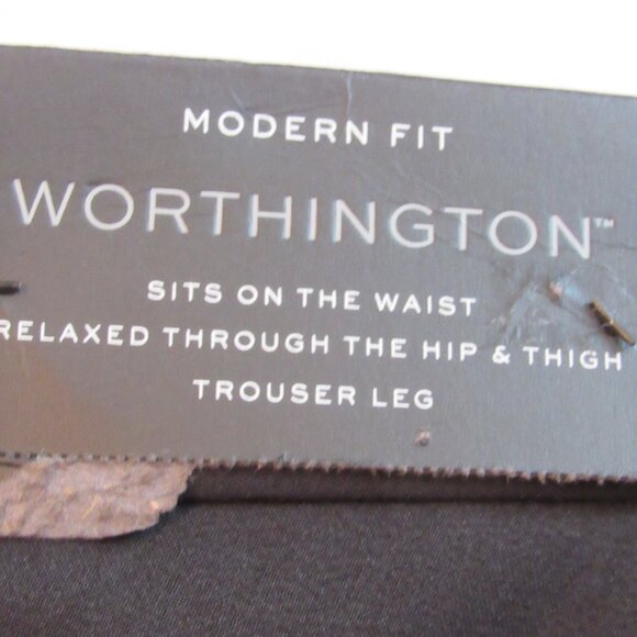 Women's Black Worthington Modern Fit Trouser Leg Pants Size 18W NWT - Picture 5 of 5
